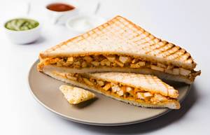 Smoked Spicy Cheesy Tandoori Paneer Sandwich