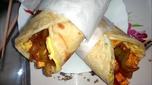 Double Egg Paneer Tikka Roll