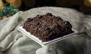 Eggless Choco Overloaded Brownie Cake