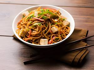 Veg paneer  mix noodles