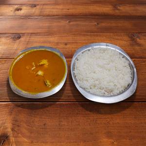 White Rice + Chicken Masala