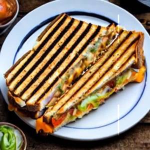 Grilled Veg Cheese Sandwich