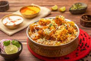 Shahi Paneer Dum Biryani ( Special Paneer Hyderabadi Biryani - Serve -2 )