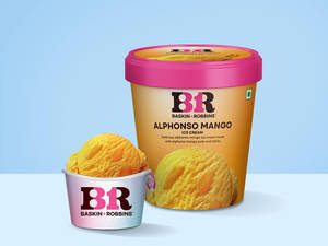 Fresh Fruit Alphonso Mango Ice cream