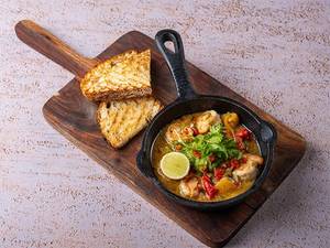 Grilled Prawns In Cilantro Garlic Chilli Butter