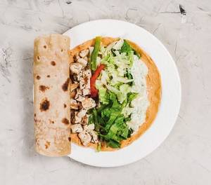 Tofu Sriracha Hummus Wrap