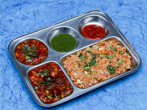 Veg manchurian with fried Rice Combo