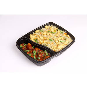 Chicken Noodles  Or  Chicken Fried Rice + Schezwan Chicken Manchuria