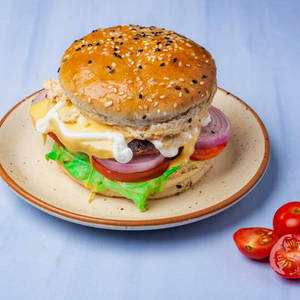 Greek Fat Boy Burger (non Veg)