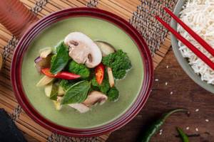 Thai Green Curry Veg Steamed Rice