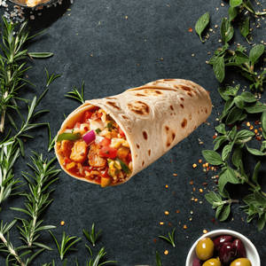 Mint Chicken Kathi Roll