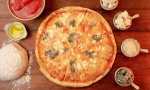 Jain Quattro Formaggio Pizza [12 Inch]