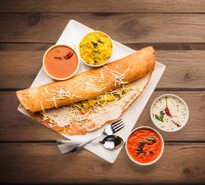 Cheese Paneer Masala Rava Dosa