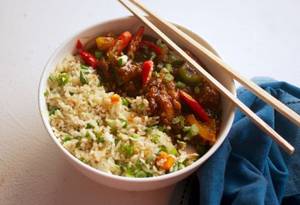Hunan Chicken + Veg Fried Rice