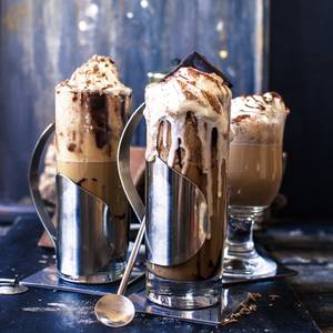 Cold coffee with icecream