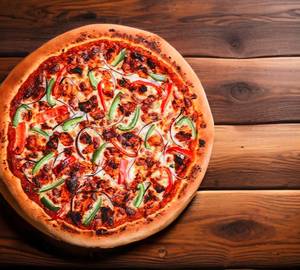 Thandoori chicken pizza