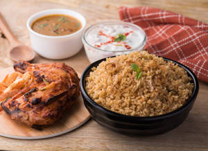 Chicken Empty Biryani & Chicken Tandoori