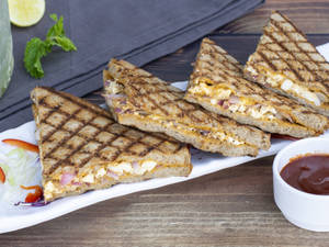Paneer and Corn Grilled Sandwich