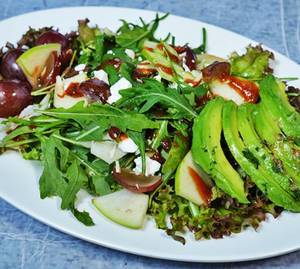 Himalayan Goat Cheese With Arugula And Avacado