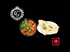 Butter Chicken With 2 Butter Naan