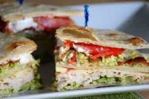 Mexican club sandwich