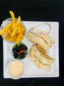 Vegetarian grilled cheese sandwich                                                  