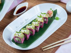 Veg Pink Wasabi Special Roll (6 Pcs)