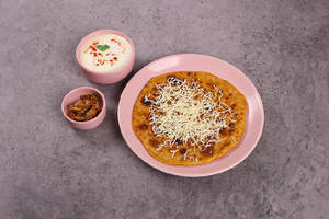 2 Cheese Aloo Paratha & Dahi [100 ml]