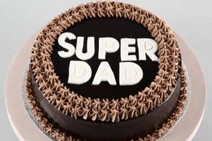 Super Dad Chocolate Semi Fondant Cake