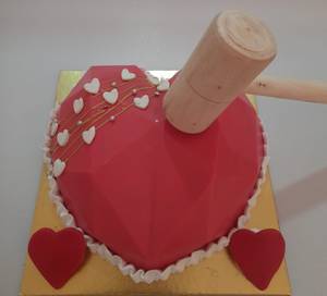 Love Chocolate Pinata Hammer Cake