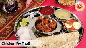 Chicken Fry Thali