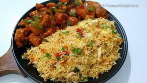 Paneer Fried Rice + Chilli Chicken