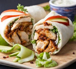Chicken Shawarma Roll ( Kuboos )