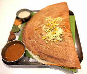 Corn Capsicum Cheese Masala Dosa