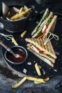 Veg Club Sandwich