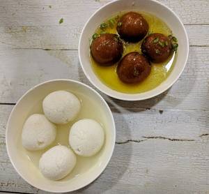 Ganga Jamuna Combo (rasgulla (4 Pc) + Gulab Jamun (4 Pc))