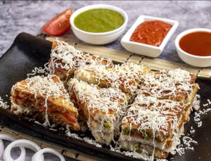 Hot Schezwan Veggie Grilled Sandwich