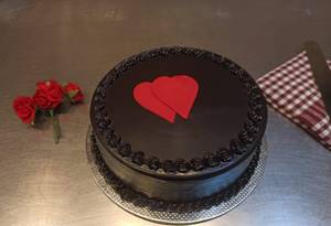 Choco Red Heartin Cake