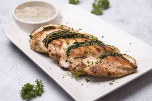 Stuffed Chicken Breast With Choice Of Sauce