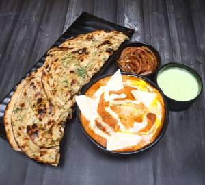 Matar Paneer (250 Ml) + 2 Lacha Paratha
