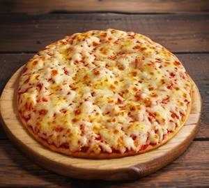 Cheese and corn pizza