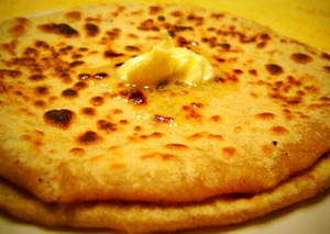Aloo Pyaz Prantha(2pc) + Butter