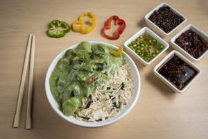 Veg Green Thai Curry With Rice