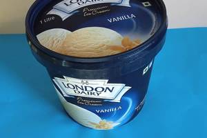 Premium Vanilla Ice Cream [1 Litre, 1 Tub]