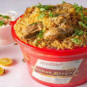 Chicken Dum Biryani Bucket For 8 To 9person(ckn 65 8pc)