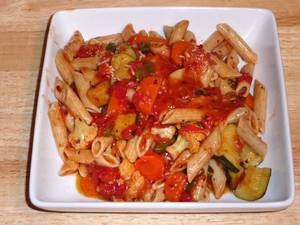 Veg Pasta In Arabiata Sauce