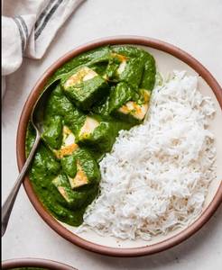 Palak Paneer Rice Bowl