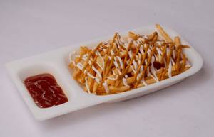 French Fries with peri peri Cheese Sauce - Spicy