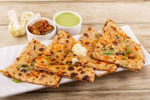 Green Peas Gobi Paratha
