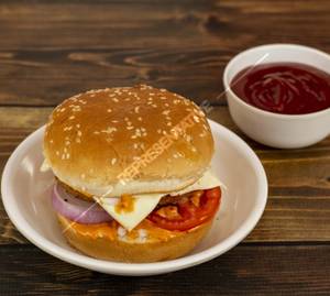 Grilled Chicken Wrap Burger